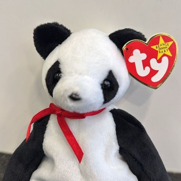 Ty Beanie Babies: Fortune the Panda Bear 1997 Vintage- NWT - Picture 2 of 8